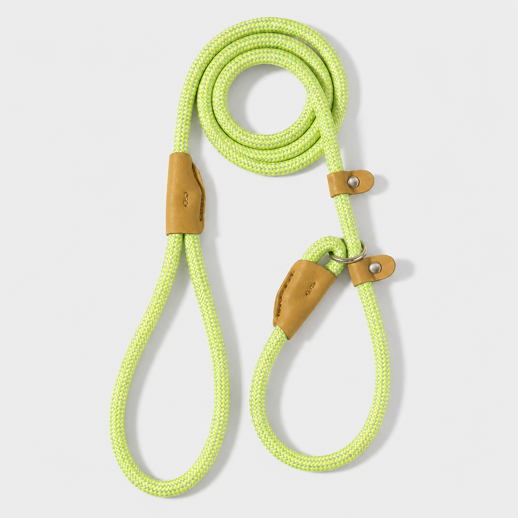 The Loop - 2in1 Slip Lead Dog Leash - Neon Green