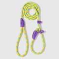 The Loop - 2in1 Slip Lead Dog Leash - Yellow Turquoise